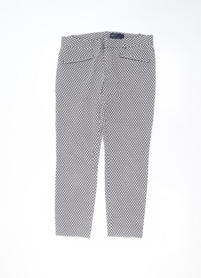 Womens UK Size 10 Gap Regular Fit  White Trousers