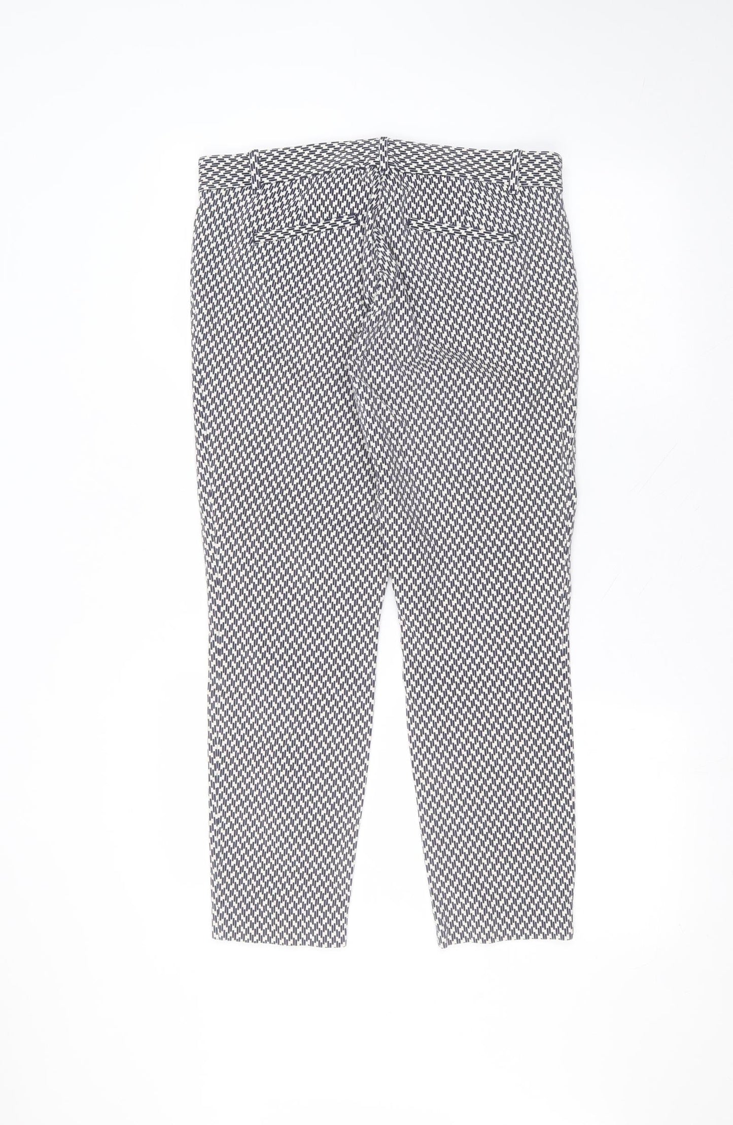 Womens UK Size 10 Gap Regular Fit  White Trousers