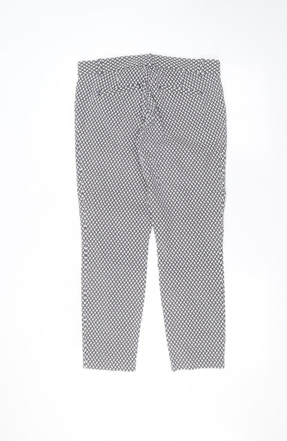 Womens UK Size 10 Gap Regular Fit  White Trousers