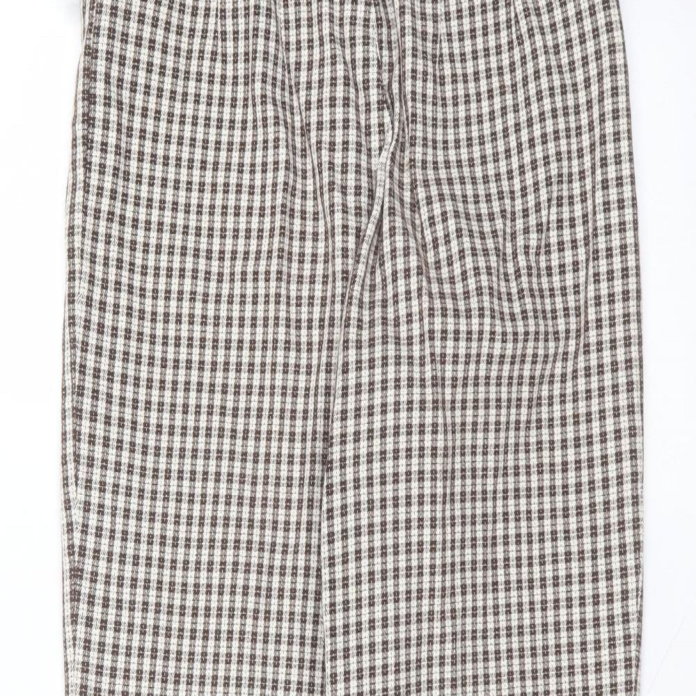 GOLFINO Womens White  Polyester Trousers  Size 12 L27 in Regular
