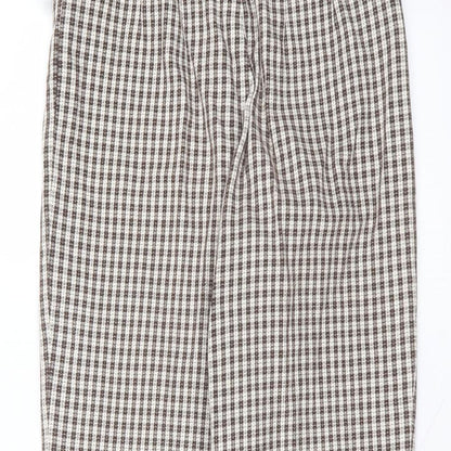 GOLFINO Womens White  Polyester Trousers  Size 12 L27 in Regular