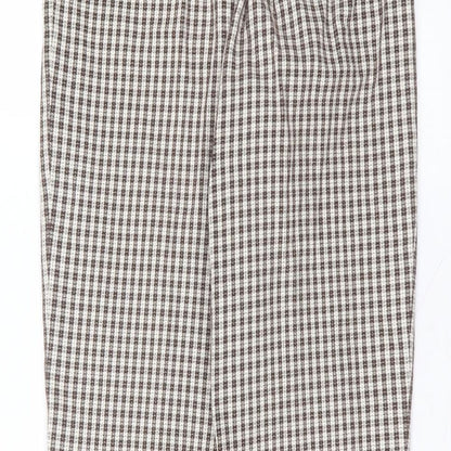 GOLFINO Womens White  Polyester Trousers  Size 12 L27 in Regular