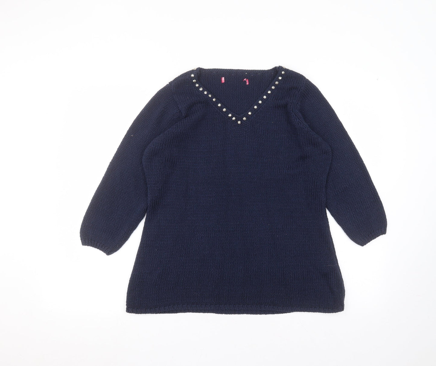 Womens UK Size 12 Together Blue Pullover Jumper