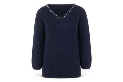 Womens UK Size 12 Together Blue Pullover Jumper