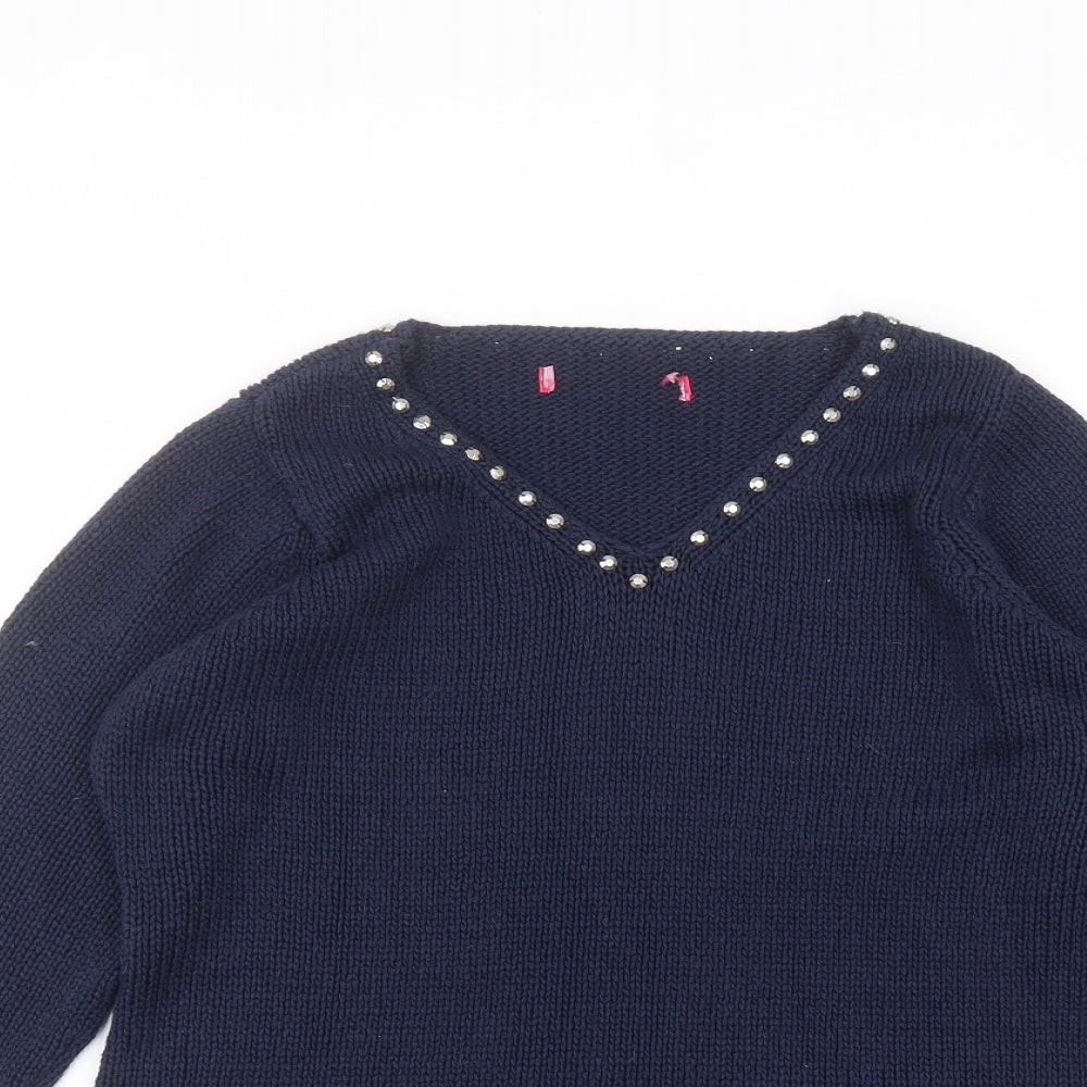 Womens UK Size 12 Together Blue Pullover Jumper