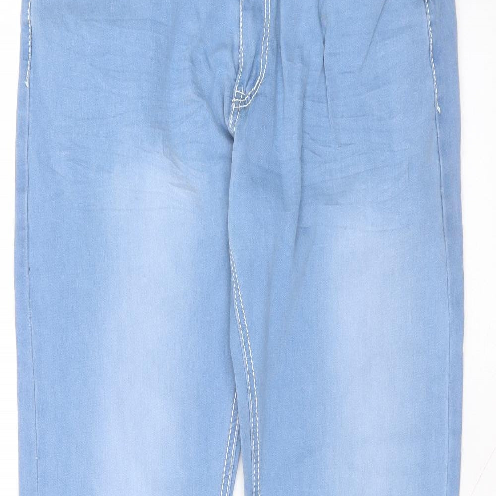 Womens UK Size XL Preworn Regular Fit Skinny Blue Jeans