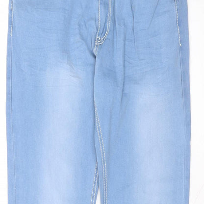 Womens UK Size XL Preworn Regular Fit Skinny Blue Jeans