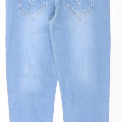 Womens UK Size XL Preworn Regular Fit Skinny Blue Jeans