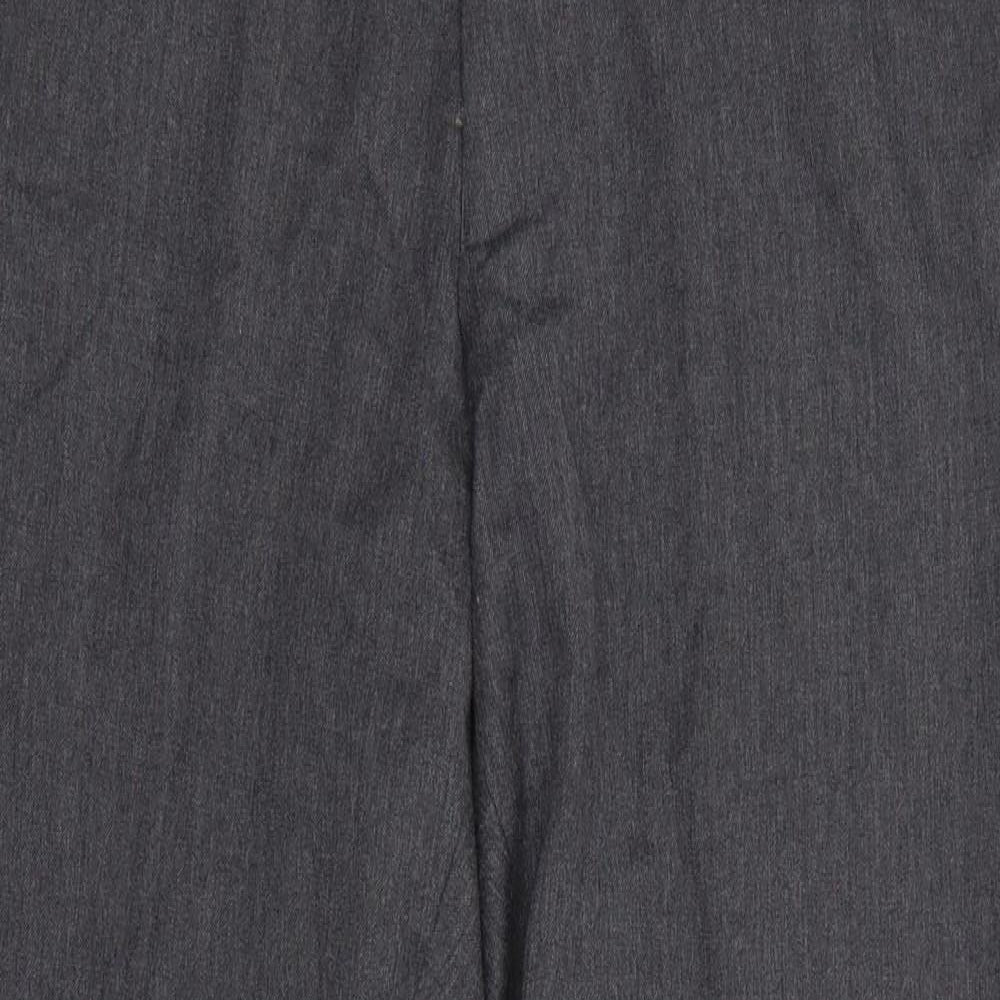 Matalan Mens Grey  Polyester Dress Pants Trousers Size 34 in L28 in Regular  - Short