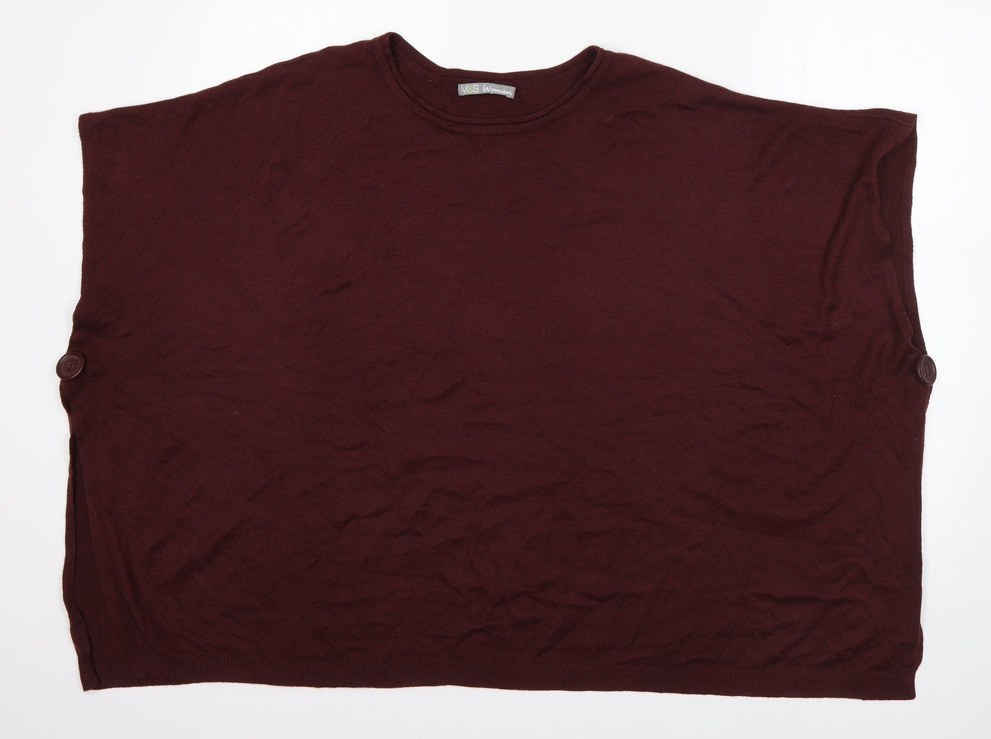 Womens UK Size S M&S Purple Pullover Jumper