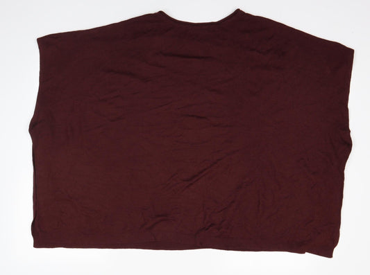 Womens UK Size S M&S Purple Pullover Jumper