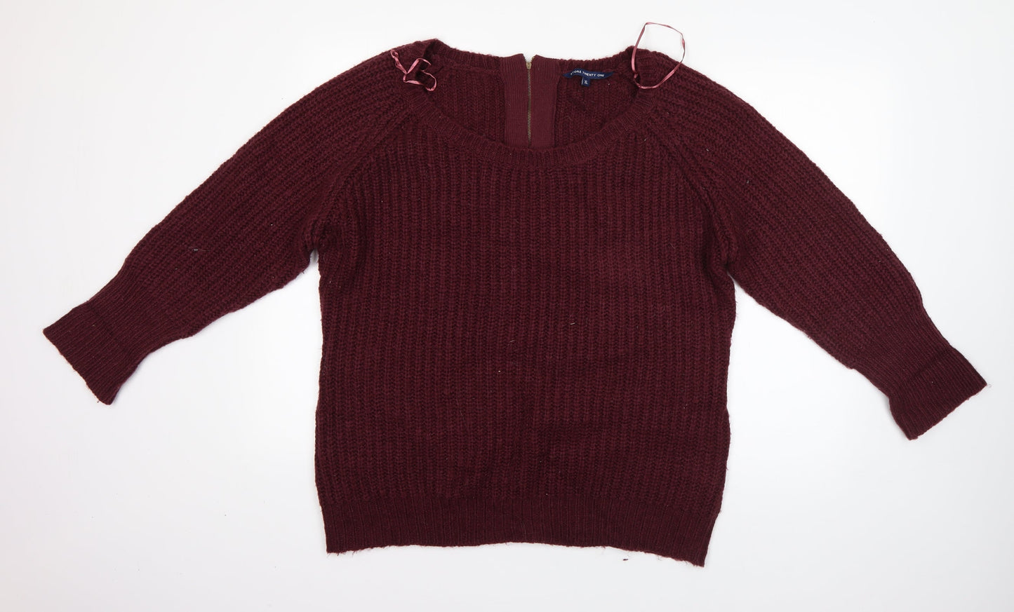 Womens UK Size XL Store Twenty One Red Pullover Jumper