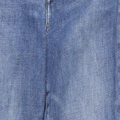 H&M Womens Blue  Cotton Skinny Jeans Size 10 L28 in Regular