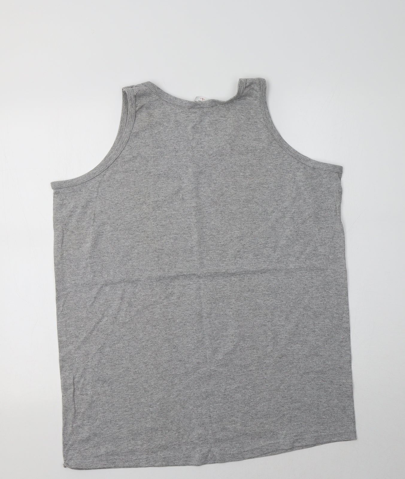 Womens UK Size L Anvil Grey Basic Tank