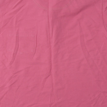 Authentic Clothing Company Mens Pink  Cotton  Polo Size L Collared