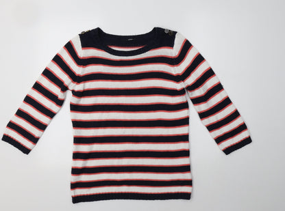 Womens UK Size M Preworn Multicoloured Pullover Jumper