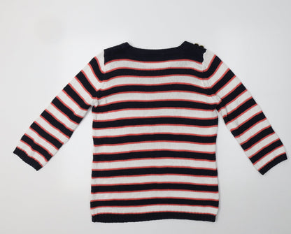 Womens UK Size M Preworn Multicoloured Pullover Jumper