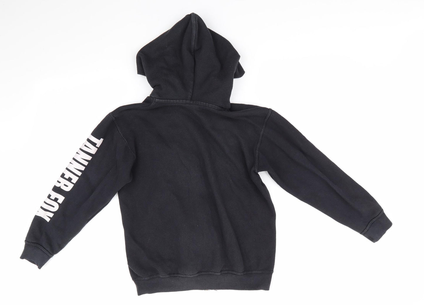 Fruit of the Loom Girls Black  Cotton Full Zip Hoodie Size 6-7 Years   - Tanner Fox