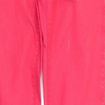 YFL Reserved Womens Orange  Cotton Chino Trousers Size 10 L30 in Regular  - Faded Orange Red