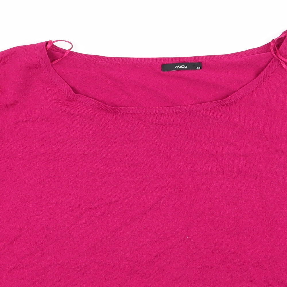 Womens UK Size 20 M&Co Pink Pullover Jumper
