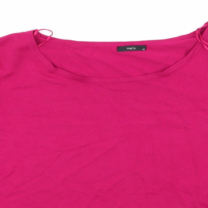 Womens UK Size 20 M&Co Pink Pullover Jumper