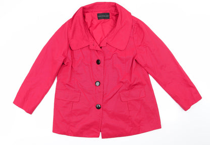 Womens UK Size L Centigrade Red Overcoat