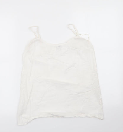 Womens UK Size 10 Preworn Ivory Camisole Blouse