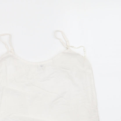Womens UK Size 10 Preworn Ivory Camisole Blouse