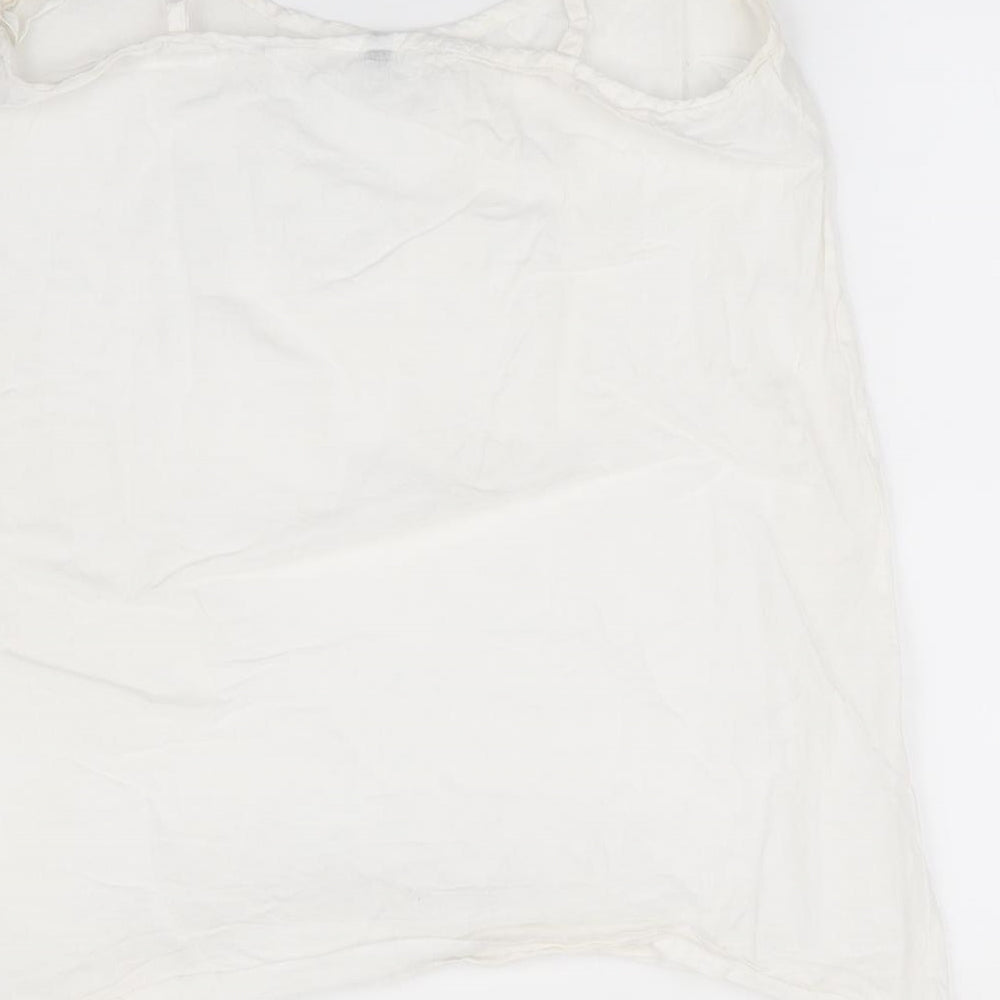 Womens UK Size 10 Preworn Ivory Camisole Blouse