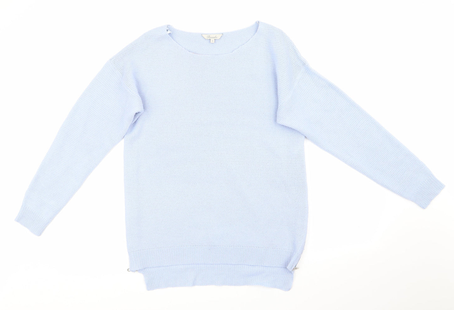 Womens UK Size M Peacocks Blue Pullover Jumper