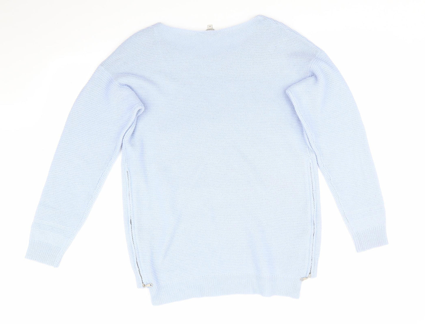 Womens UK Size M Peacocks Blue Pullover Jumper