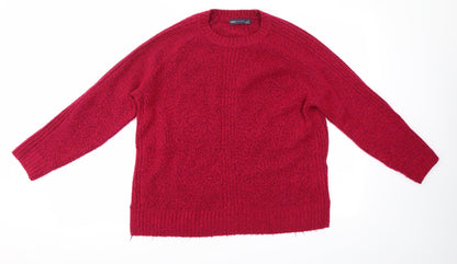 Womens UK Size M M&S Pink Pullover Jumper