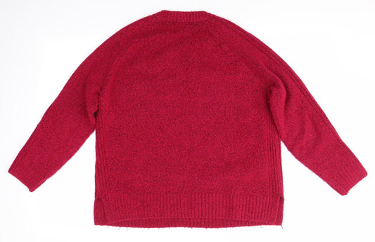 Womens UK Size M M&S Pink Pullover Jumper