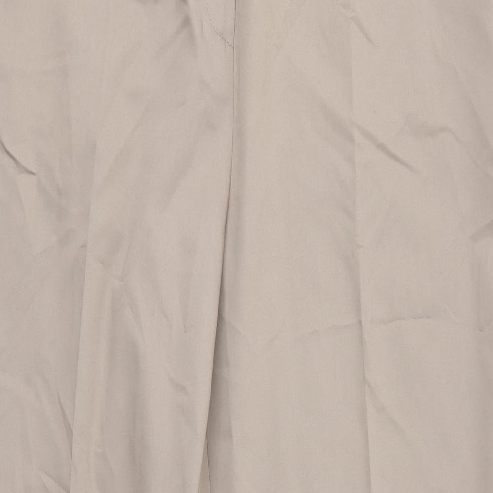 Womens UK Size 16 Gelco Regular Fit Dress Pants Brown Trousers