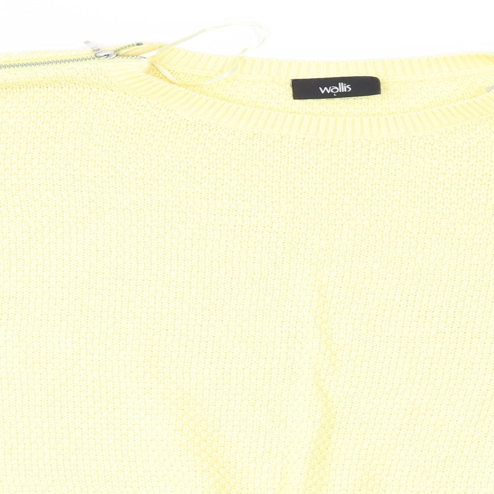 Womens UK Size L Wallis Yellow Pullover Jumper