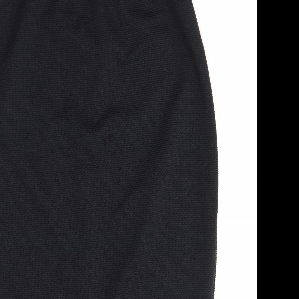 Primark Womens Black  Polyester Straight & Pencil Skirt Size 10