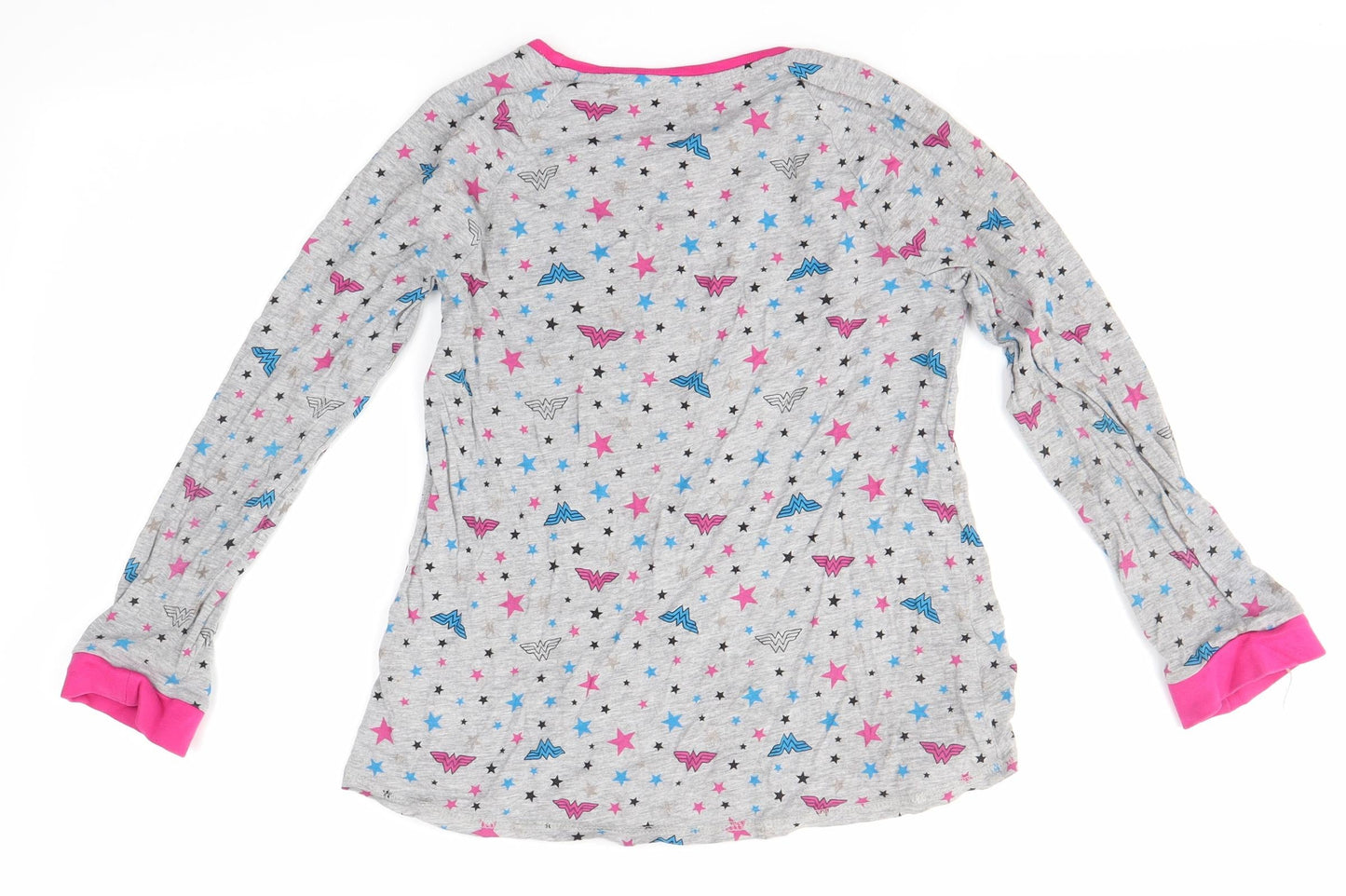 George Girls Multicoloured  Cotton Basic Casual Size 9-10 Years Round Neck  - Wonder Woman