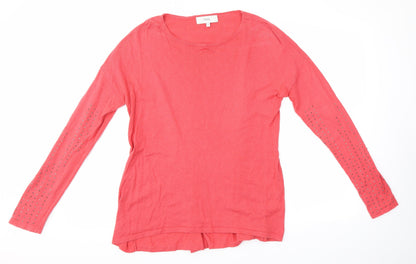 Womens UK Size 10 NEXT Pink Basic Blouse