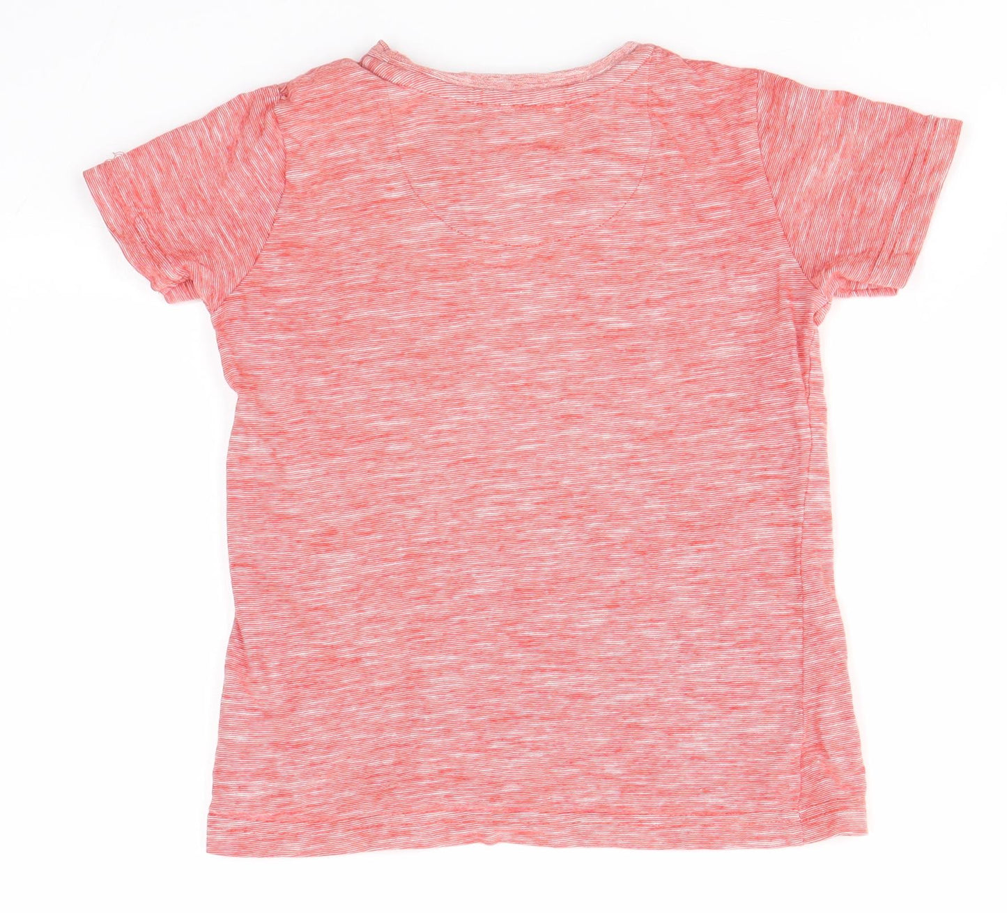 Mothercare Boys Red  Cotton Basic T-Shirt Size 3-4 Years Round Neck