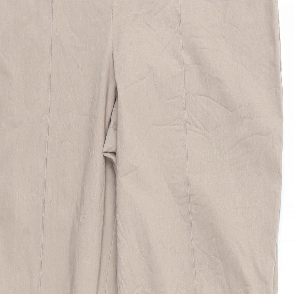 Womens UK Size 14 For Women Regular Fit Dress Pants Brown Trousers