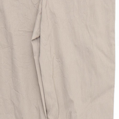 Womens UK Size 14 For Women Regular Fit Dress Pants Brown Trousers