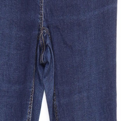 TU Womens Blue  Cotton Skinny Jeans Size 10 L27 in Regular