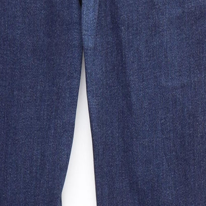 TU Womens Blue  Cotton Skinny Jeans Size 10 L27 in Regular