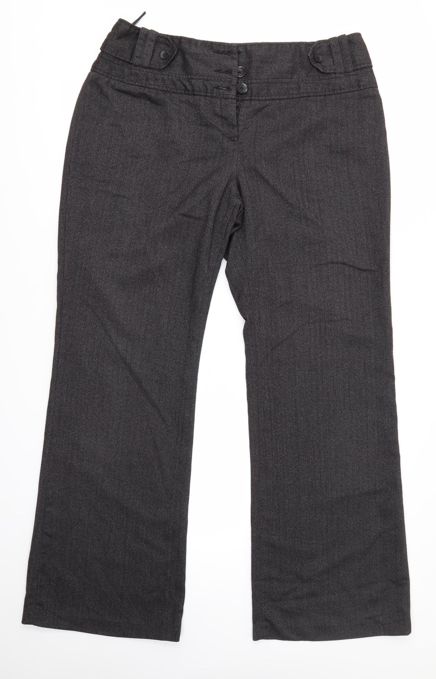 Womens UK Size 36 in NEXT Regular Fit Dress Pants Grey Trousers