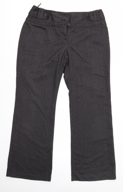 Womens UK Size 36 in NEXT Regular Fit Dress Pants Grey Trousers