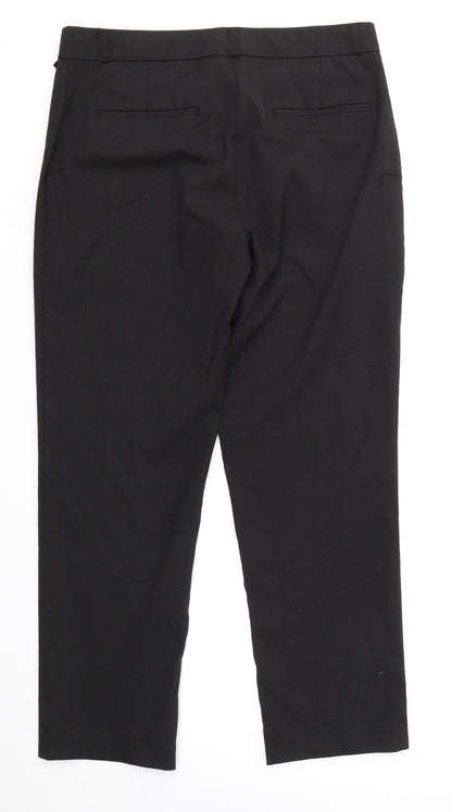 Womens UK Size 10 incorporatewear Regular Fit Dress Pants Black Trousers