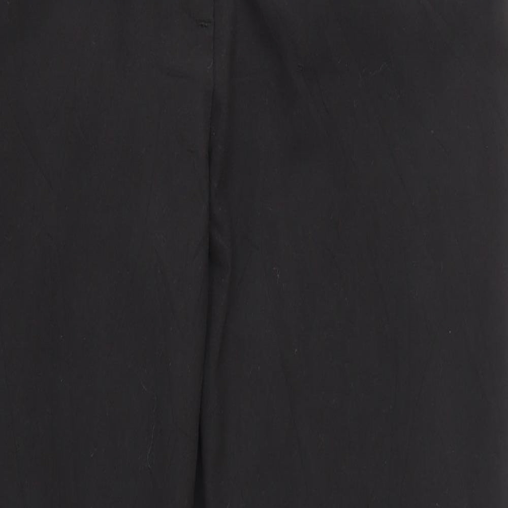 Womens UK Size 10 incorporatewear Regular Fit Dress Pants Black Trousers
