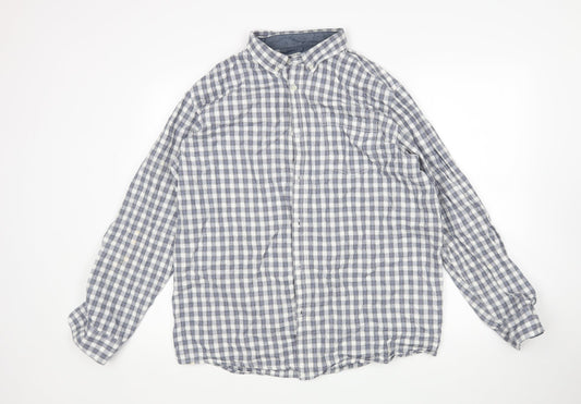 George Mens Multicoloured  Cotton  Button-Up Size XL Collared