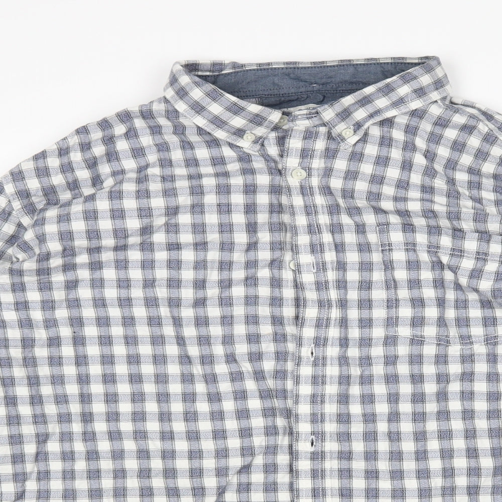 George Mens Multicoloured  Cotton  Button-Up Size XL Collared