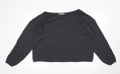 Womens UK Size 14 In the Style Grey Pullover Jumper